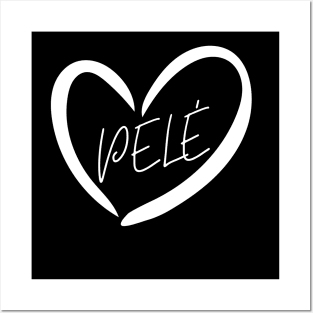 Pelé Heart, Péle Forever, Brazil Soccer, Bags Posters and Art